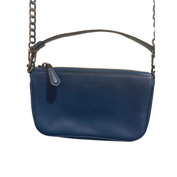 Coach Blue Crossbody or Handheld Purse - Picture 2 of 8